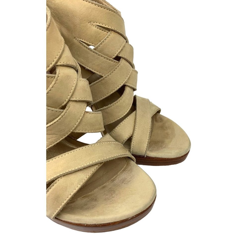 Stuart Weitzman Suede Platform Bootie Strappy San… - image 6